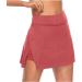 Ronony Women s Stretchy Fold Mini Skirts with Shorts Perfect for Casual Tennis Golf Yoga & More - Red - Buy Online on SooperMarket.com