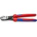 Knipex High Leverage Diagonal Cutter black atramentized with multi-component grips 250 mm (self-service card/blister) 74 02 250 SB Multi-component Grips Blue/Red 250 mm atramentized on self-service card