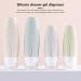 Dajidafu Travel Silicone Dispenser Bottle Shower Gel Toothpaste Makeup Squeeze Tube Refillable Leakproof Container Accessories Light Gray 90ML - Buy Online on SooperMarket.com