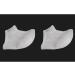 Milists Silicone Heel Protectors - Open Toe Slide-Resistant Socks for Cracked Heel Repair - Unisex Gel Sleeve - White - Buy Online on SooperMarket.com