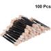 KALLORY 200 Pcs Disposable Makeup Professional Double- End Eyeshadow Cosmetic Set Size 2 Black - Buy Online on SooperMarket.com