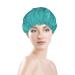 Moslion Argyle Reusable Shower Cap - Teal Turquoise Geometric Plaid Pattern - Large Bath Cap for Women with Long Hair - Buy Online on SooperMarket.com