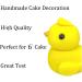 Baby Duck Cake Toppers Edible Birthday Party Decoration Edible Fondant Icing Great for Kids Boy Girl First Birthday Christening Baby Shower Easy to Use - Buy Online on SooperMarket.com