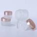 Plastic cosmetic jars empty jars 15ml Empty Face Cream Storage Containers Pots with Rose Lid Frosted Glass Cosmetic Jars (Color : Frosted Transparent Size : 20ml) (Color : Frosted Transparent Siz 15ml Frosted Transparent - Buy Online on SooperMarket.com