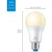 WiZ Smart WiFi Light Bulb 60W A19 Dimmable 2700K | Compatible with Alexa & Google Home | No Hub Required | Soft White (Dimmable Only) - 1 Pack - Buy Online on SooperMarket.com