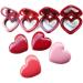 Heart-Shaped Empty Eyeshadow Makeup Box with Mirror | Practical & Safe Storage Solution - International Shipping - Buy Online on SooperMarket.com