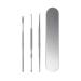 Ear Spoon 3pcs Ear Scoop Ear Cleaner Ear Cuffs Stainless Steel Ear Suit Ear Scoop Cleaner Ear Cleaning Kit Set Tool Earmuffs Silver Stainless Steel Wax Remover Ear Suit Ear Suit