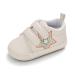 Cheerful Mario Baby First Walking Shoes Baby Boys Girls Pram Shoes Infant Prewalkers Soft PU Leather Anti-Slip 3-6 Months White Star