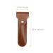 NOLITOY Manual Razor Travel Cover - Brown PU Shaver Storage Case (16.5x4.2x1CM) | International Shipping Available - Buy Online on SooperMarket.com
