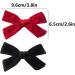 4Pcs Velvet Bow Hair Clips for Girls & Women - Christmas Hair Accessories (Red Black) - Buy Online on SooperMarket.com