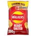 Walkers Big Bag READY SALTED Crisps Snacks 6 x 150g Bags