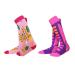 Kids Ski Socks, Winter Warm Thick Thermal Long Socks Skiing Snowboarding Skating for Boys and Girls Pink