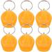 IMIKEYA Construction Hat Keychain 6pcs Mini Helmet Key Rings Safety Helmets Hard Hats Pendant Charms Construction Party Favors Yellow - Buy Online on SooperMarket.com