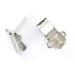AMOYER 20pcs Braces Clips Hanger Hook 20mm Silver Color Safe Baby Pacifier Clips