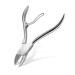 Professional stainless steel cuticle nippers for removing excess skin barbs on fingers and toes