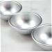 OUNONA 18 Pcs Mold Ball Cake Pans Chocolate Candy Baking Cookie Moulds Mini Dome Cake Tins Muffin Baking Cups Hemisphere Cake Pan Sphere Cake Mould Paper Cup Non Stick 3D Aluminum Alloy Silverx3pcs 8X8X4CMx3pcs - Buy Online on SooperMarket.com