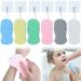 6 PCS Exfoliating Bath Sponge  Ultra Soft Bath Body Shower Sponge  Super Soft Body Exfoliating Bath Sponge with 6 Sticky Hooks for Adults Children and Pregnant Women