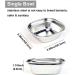 HanryDong Small Animal Stainless Steel Bowl 4 in 1 Hamster Feeder for Water and Food Cage Pet Small Dish for Rabbit/Guinea Pig/Hedgehog/Mice/Chinchilla/Kitten (4 in 1 bowl) - Buy Online on SooperMarket.com