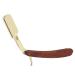 Ergonomic Vintage Beard Razor Stand for Men | Solid Wood & Stainless Steel Holder | Perfect Barber Shop Accessory - Buy Online on SooperMarket.com
