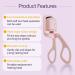 Electric Eyelash Curler USB Charging Model Fast Heating Portable Eye Lash Perm Lasting Curling Thermal Eyelash Clip B - Buy Online on SooperMarket.com