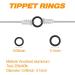 Dr.Fish 50 Pack Stainless Steel Fly Fishing Tippet Rings - 2mm/2.5mm - Lightweight Low Profile for Trout, Salmon, Crappie, Bluegill, Steelhead - Buy Online on SooperMarket.com