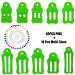 HONEYSEW 10pcs Fabric Bias Binding Sasher Tool Set with 40 Quilting Pins - Multi-Sized Foldable Strips, Green - Buy Online on SooperMarket.com