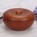 Dekaim Wooden Shaving Bowl with Lid | Men's Shaving Brush & Foam Cup for Cream & Soap | International Shipping - Buy Online on SooperMarket.com