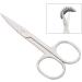 Premium Stainless Steel Nose Hair Trimmer & Eyelash Scissors for Men & Women - Professional Facial Hair Grooming - Buy Online on SooperMarket.com