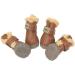 WINSOON Dog Australia Boots Size 5 Light Brown - 4-pcs Set Winter Pet Antiskid Shoes for Skidproof Paw Protection - Buy Online on SooperMarket.com