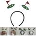 HOLIDYOYO Golf Ball Headband Sports Ball Head Bopper Game Day Sports Hairband Pompom Tiara Headband Hair Accessories for Women Girls Sports Party Favors - Buy Online on SooperMarket.com