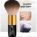 Fluffy Kabuki Makeup Brush - Large Soft Face Powder Foundation & Blush Brush Black+Brown 103 | Perfect for Blending - Shop Internationally - Buy Online on SooperMarket.com