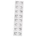 Mikinona 8 Pairs Halloween Eyeliner Stickers Eyeliner Eyeshadow Makeup Sticker Fashion Stickers Black Pvc