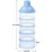Felly Portable 4-Layer Formula Dispenser & Snack Storage Box - Blue | Ideal for Travel & Outdoor Activities - Buy Online on SooperMarket.com