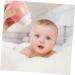 Beavorty 6-Piece Baby Powder Puff Set with Storage Bottle | Travel-Friendly Kit for Newborns | Loose Powder Sponge Container | Pink, 10x7CM - Buy Online on SooperMarket.com