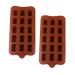 MAGICLULU Alphabet Stencils 2pcs Molder Mold for Chocolate Baking Tool para Paletas De Chocolate Non-Stick Molds Chocolate Making Molds Candy Pan Chocolate Ball Brownie 3D Bakeware