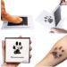 Hottest! Safe Non-Toxic Baby Footprints Handprint No Touch Skin Inkless Ink Pads Kits for 0-6 Months Newborn Pet Dog Paw Prints Souvenir One Size Black