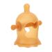 Wrist Hand Teether with 3 Realistic Pacifiersr Handle Wrist Baby Teether Silicone Grind Teeth Safe Baby Relieve Gum Discomfort Teether for Baby (Brown)