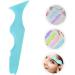 WOONEKY Silicone Beauty Ruler Eye Makeup Stencils Eyeliner Guard Travel Stuff Mascara Tool Girl Child Shield 15X4.15CM Blue - Buy Online on SooperMarket.com