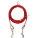 Mithui ju Dog Tie Out Cable and Stake Pet Traction Rop Heavy Duty Stake-Out Dog Spike Spiral Pet Ground Anchor Spike in Ground for Outdoor Camping Yard and Garden Small Medium Pets (16FT/5M Red) 16FT/5M Red - Buy Online on SooperMarket.com