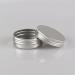 12 Pack of 40ml Silver Aluminum Screw Cap Cream Cans - Empty Round Cosmetic Containers with Stickers - Ideal for International Shipping - Buy Online on SooperMarket.com
