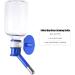 500ml Pet Water Bottle - No Drip Automatic Feeder for Small Animals - Leak Proof, Hanging Dispenser for Dogs, Cats, Rabbits, Hamsters, Hedgehogs - BPA Free, Blue - Buy Online on SooperMarket.com