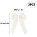2 Pack Bow Hair Clips White Hair Bows for Women Girls Large Bow Clips Hair Barrette Hair Accessories Beige - Buy Online on SooperMarket.com