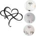 Cabilock 1pc Iron Pendant Home Pendant Heart Shaped Pendant Hanging Heart Wall Decor Decoration Love Black 40x35cm - Buy Online on SooperMarket.com