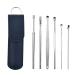 6PCS Ear Cleaner Wax Removal Tool Earpick Sticks Earwax Remover Curette Ear Pick Care Cleanser Health Cleaning Earpick Spoon Ear Blue