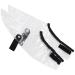 Angoily 1 Pair Barber Shoe Covers Haircut Shoes Protector Hairdressing Barber Shoe Protector Hair Dye Cape Transparent Shoe Protector Haircut Shoes Cloak Cosmetic Set 34x15cm