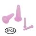 KRISMYA 4 Pcs Facial Cupping Set - Silicone Massage Cups for Face, Neck, Back & Eyes | Anti-aging Beauty Tool for Body Facial Care - Pink - Buy Online on SooperMarket.com