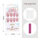 Handcess 24 Pcs Medium Pink Ballerina Press On Nails | Glossy False Nails for Women & Girls - Perfect for International Shipping - Buy Online on SooperMarket.com