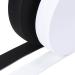 2 Pack 10 Yard 1.5 Inch Sewing Elastic Band - Heavy Stretch Braided Elastic for Pants, Waistband, Wigs, Skirts - Black & White - High Elasticity for DIY Projects - Buy Online on SooperMarket.com