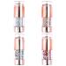 Beavorty 4 pieces of double -headed diamond seal made of silicone lane stamp made of silicone diy nail stamp manicure stamp nail art delivers clear nail stamp pointed child acrylic fingernail