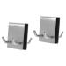 Hemoton Shower Hook 2pcs Glass Door Hook Wreath Hanger Coat Hangers Towel Hooks Black Hat Hooks Cabinet Door Coat Hook